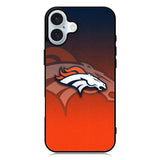 Denver Broncos Logo Ball Pattern iPhone 16 Case QC4622
