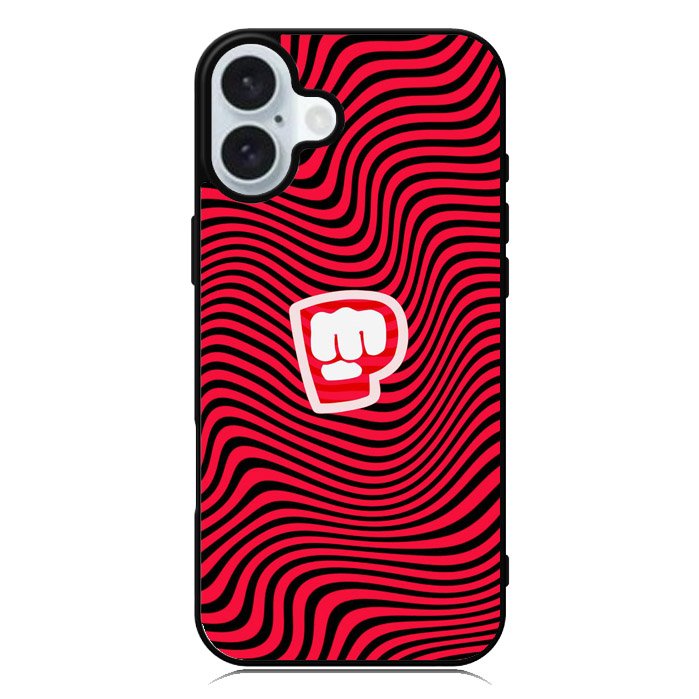 PewDiePie Red Black Logo iPhone 16 Case QC2940