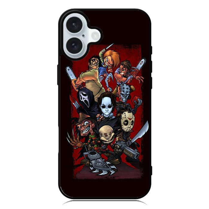 Classic Horror Movie Villains iPhone 16 Plus Case