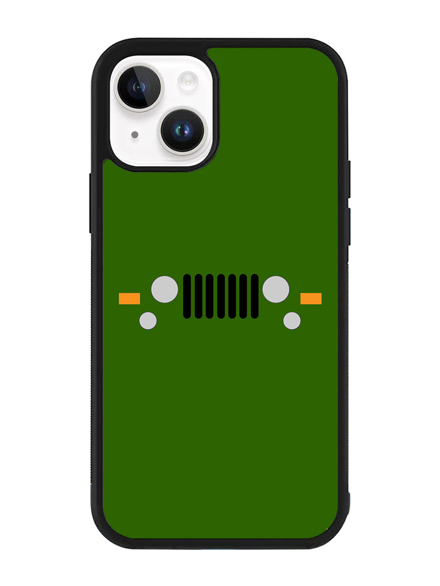 Jeep Army Green iPhone 14 Plus Case QC9797