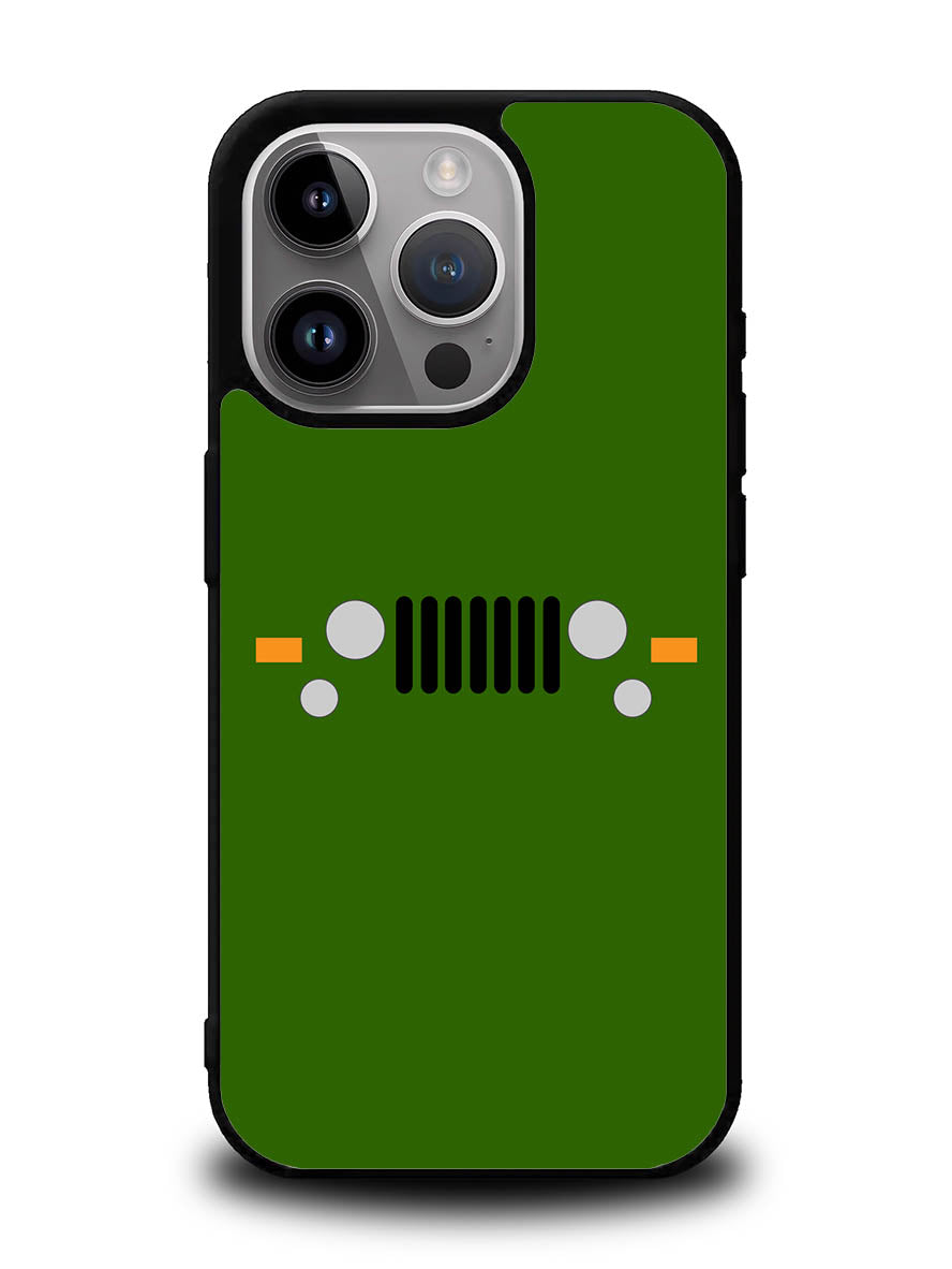 Jeep Army Green iPhone 14 Pro Max Case QC9797