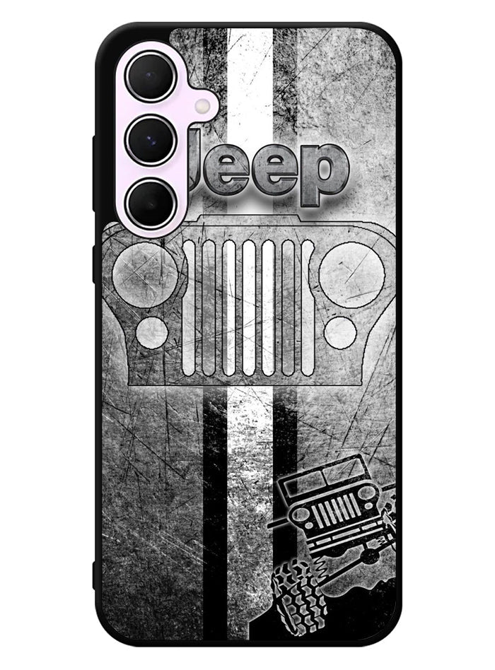 Jeep Grey Samsung Galaxy A35 5G Case