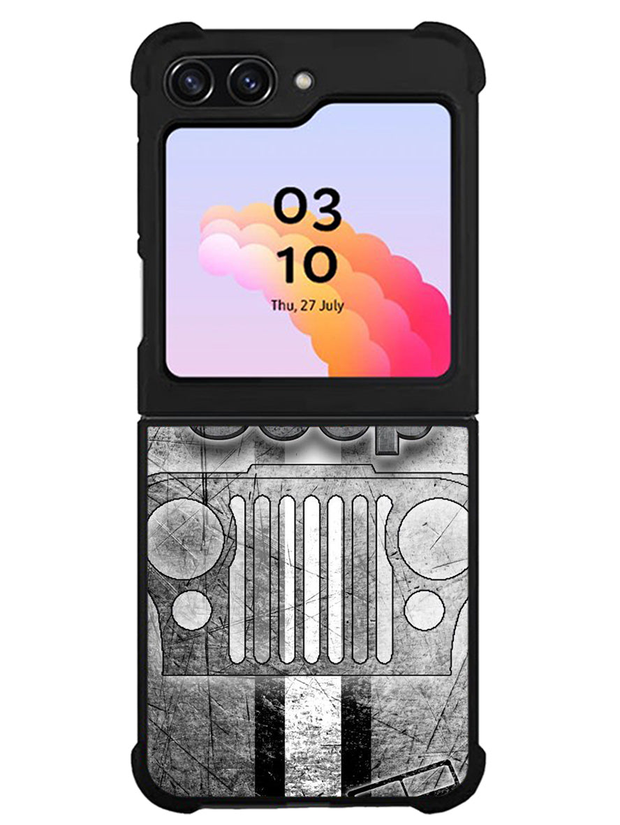 Jeep Grey Samsung Galaxy Z Flip 5 5G 2023 Case