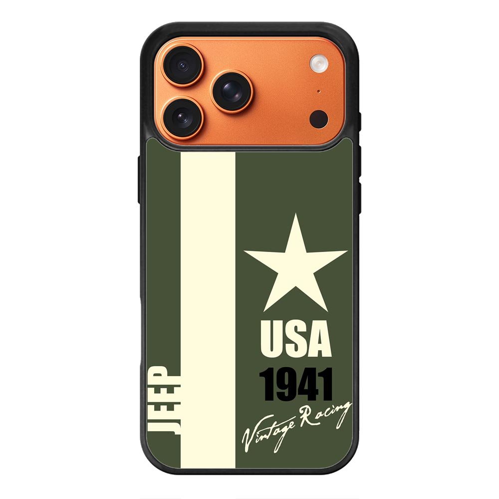 Jeep Vintage Racing USA 1941 iPhone 17 Pro Case QC9800