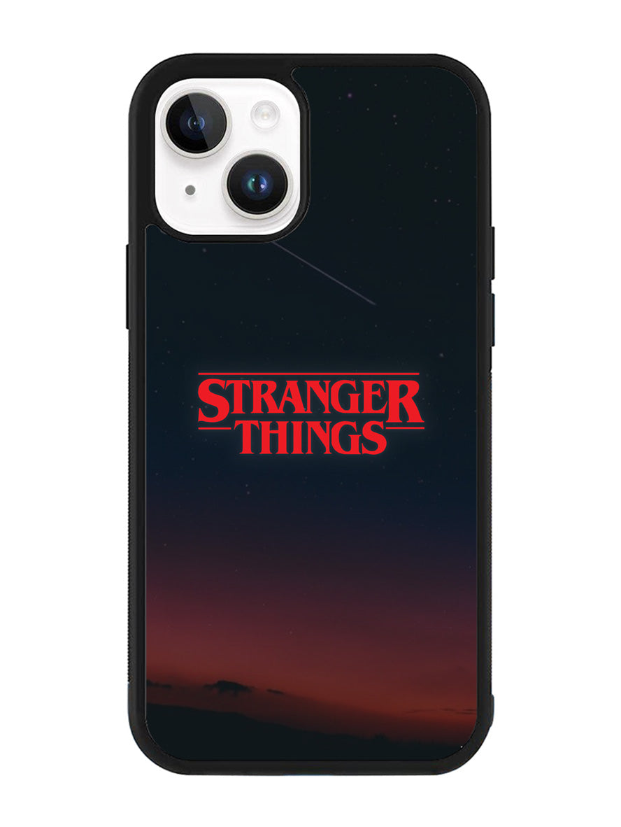 Stranger Things Logo in The Sky iPhone 15 Plus Case OV9824