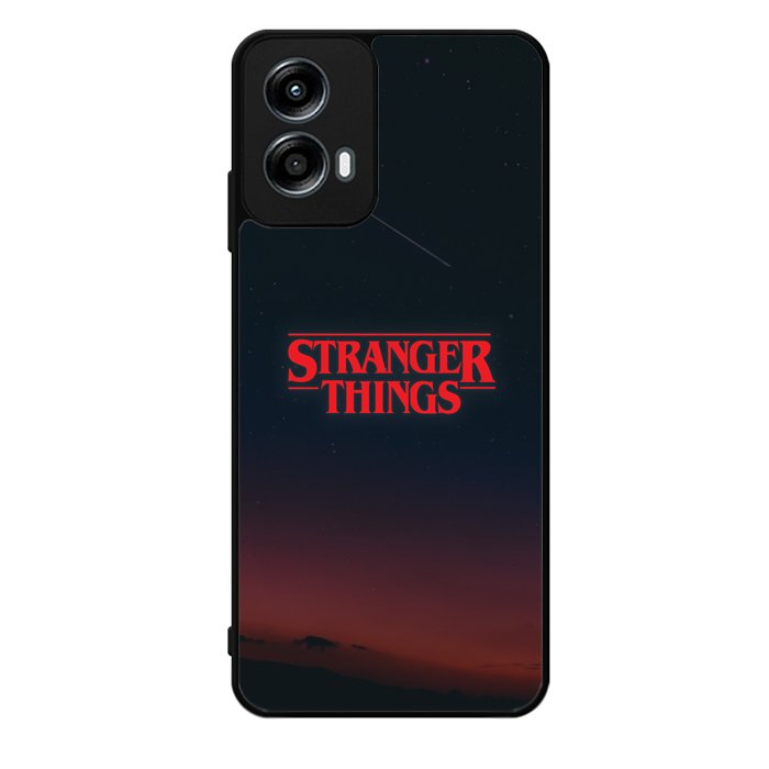Stranger Things Logo in The Sky Motorola Moto G Play 2024 Case OV9824