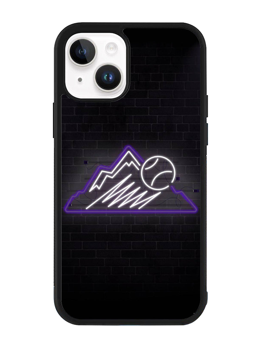 Colorado Rockies Neon Logo iPhone 15 Plus Case OV9811