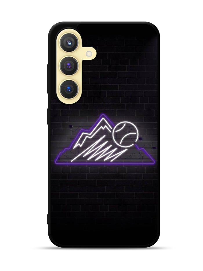 Colorado Rockies Neon Logo Samsung Galaxy S25 Plus 5G , Samsung Galaxy S25+ 5G Case OV9811