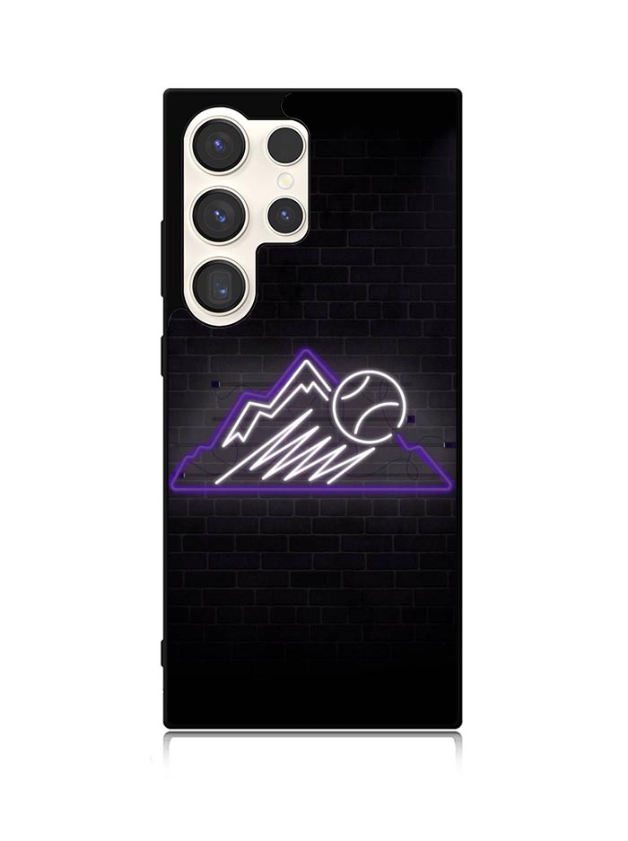Colorado Rockies Neon Logo Samsung Galaxy S25 Ultra 5G Case QC9811