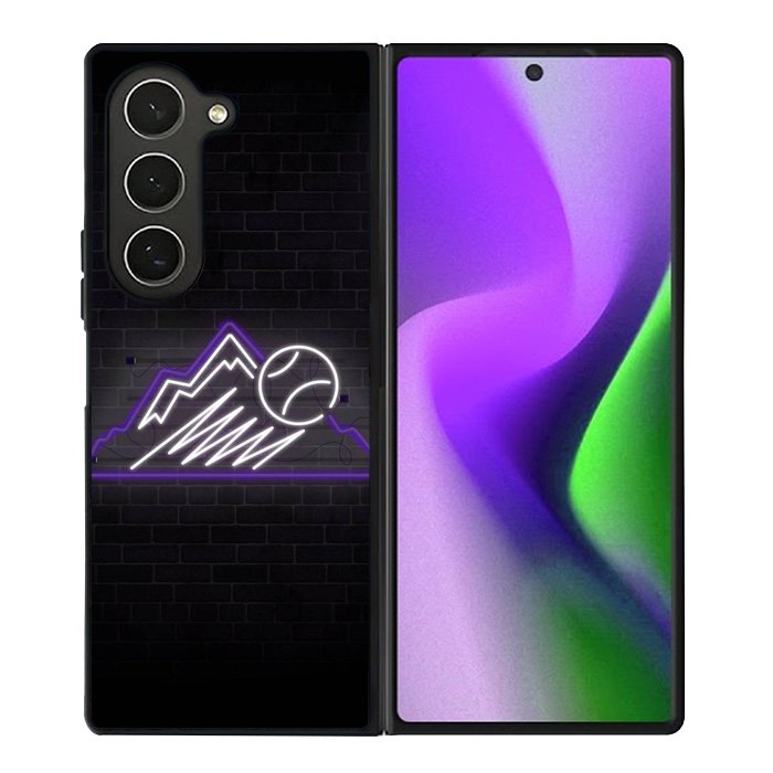 Colorado Rockies Neon Logo Samsung Galaxy Z Fold 6 5G 2024 Case OV9811