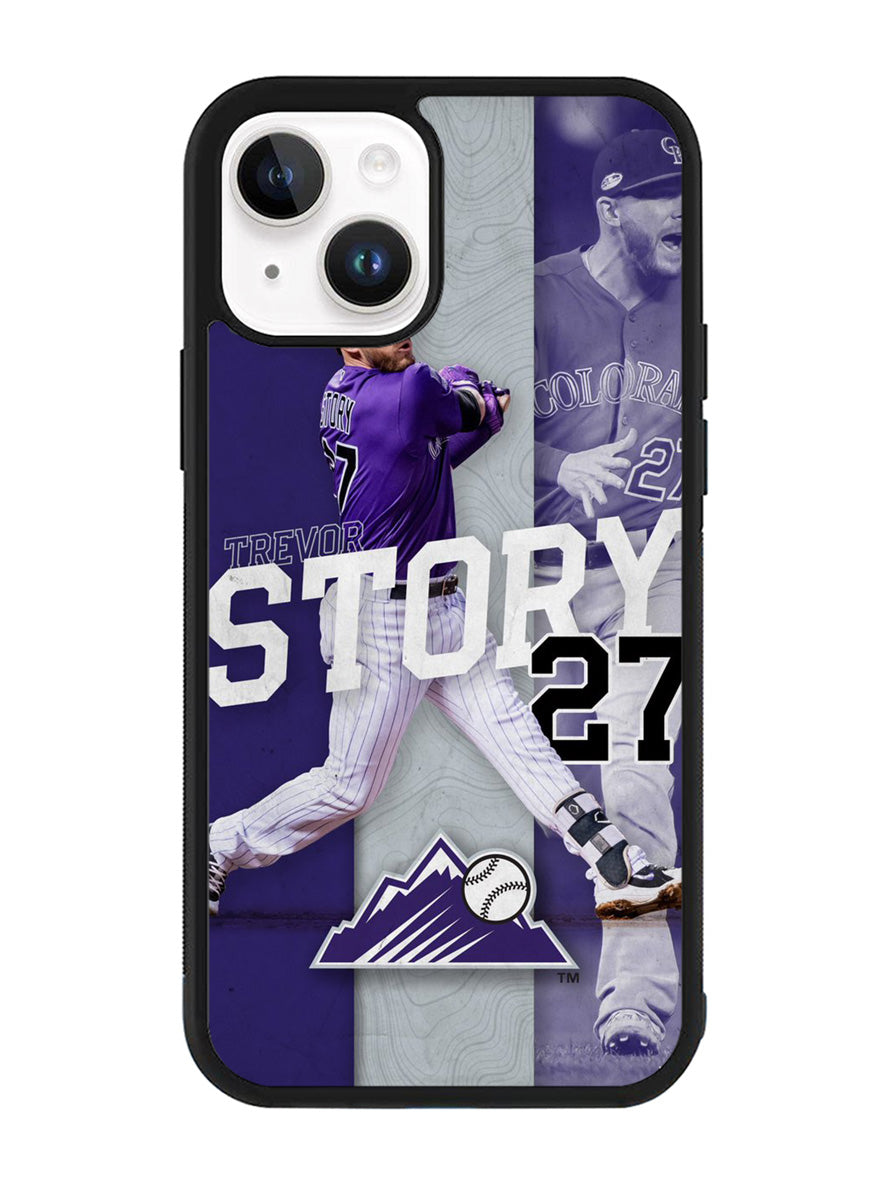Trevor Story 27 Colorado Rockies iPhone 15 Plus Case OV9832