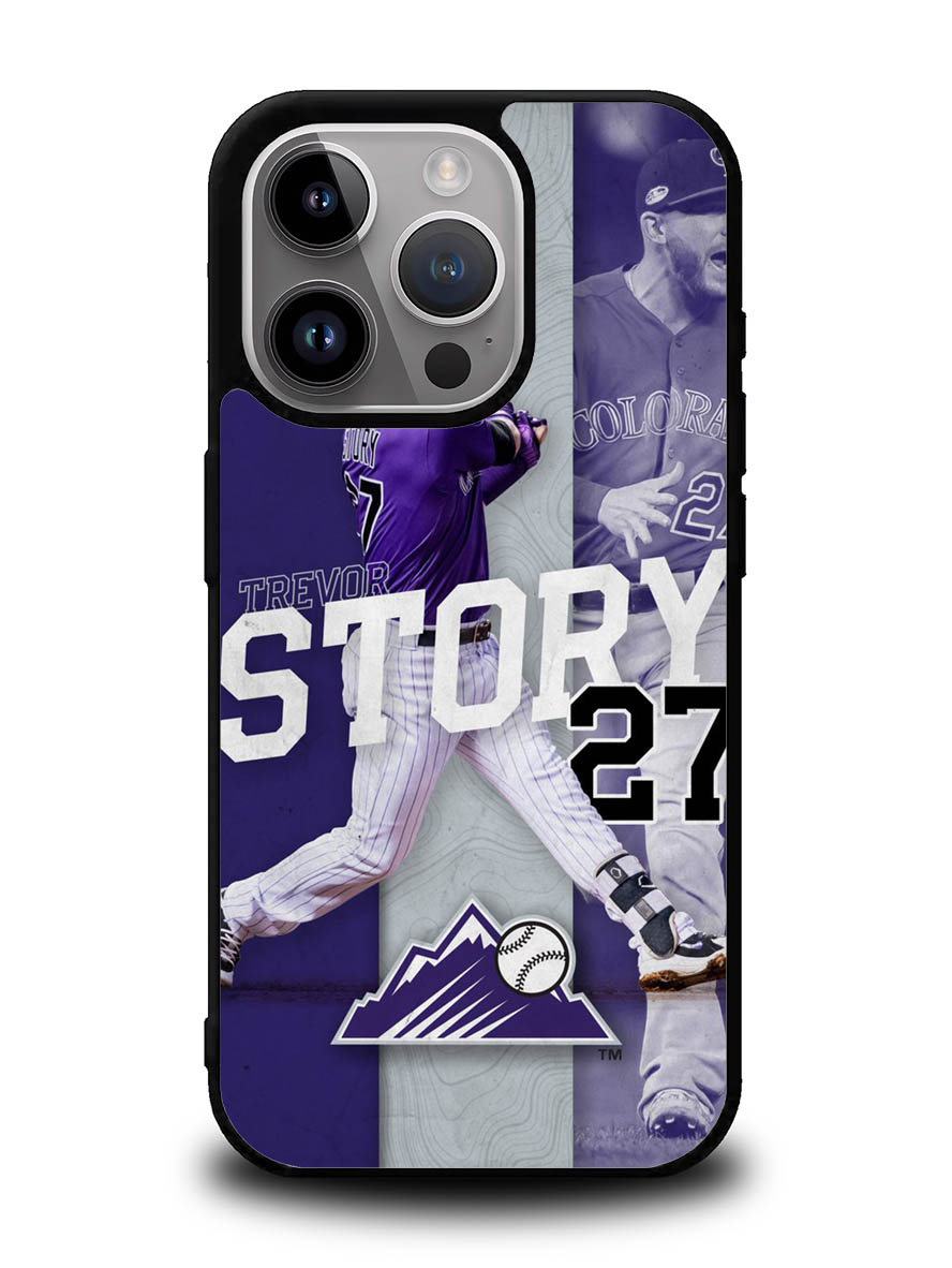 Trevor Story 27 Colorado Rockies iPhone 15 Pro Case OV9832