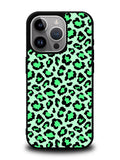 Leopard Green Pattern iPhone 16 Pro Max Case QC9851