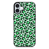 Leopard Green Pattern iPhone 16 Plus Case QC9851