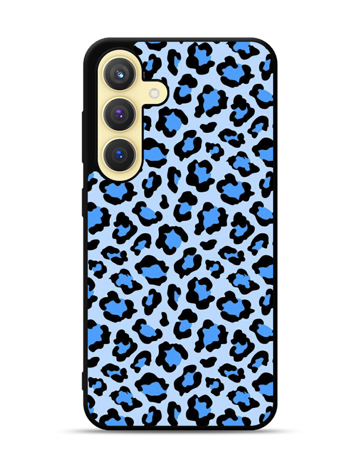 Leopard Blue Pattern Samsung Galaxy S23 FE 5G Case QC9850