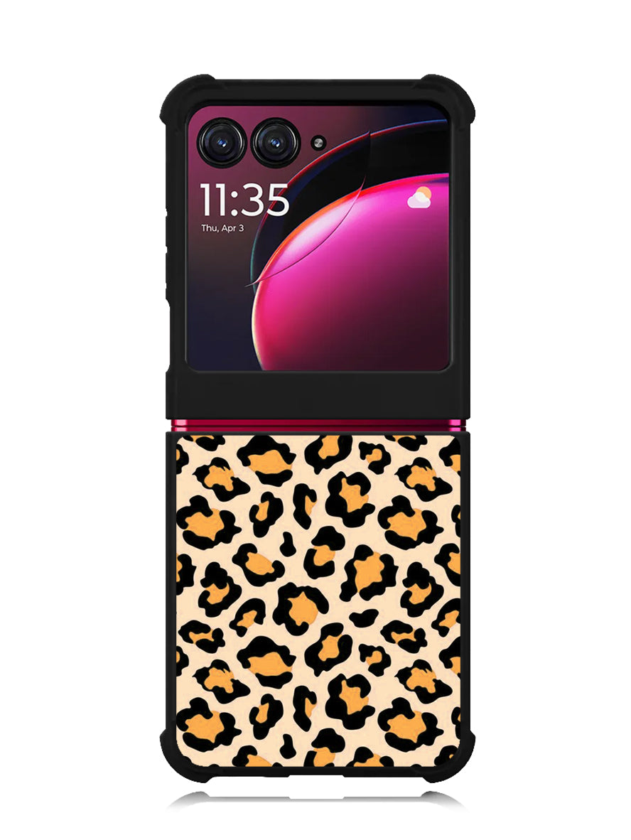 Leopard Orange Pattern Motorola Moto Razr Plus 2023 , Moto Razr+ 2023 Case OV9853