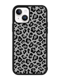 Leopard Grey Pattern iPhone 15 Plus Case OV9852