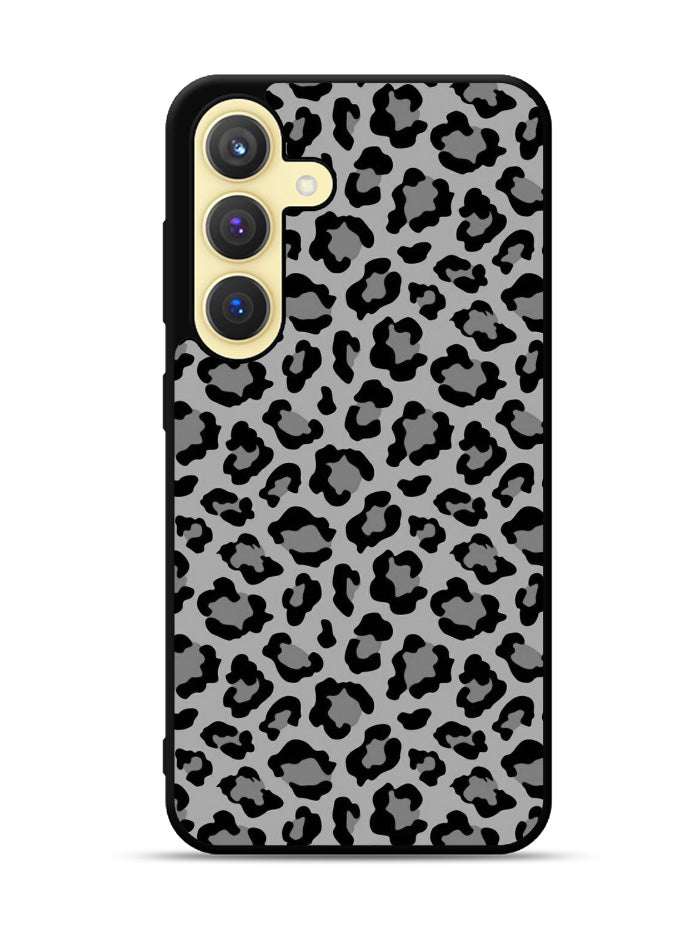 Leopard Grey Pattern Samsung Galaxy S24 Plus 5G , Samsung Galaxy S24+ 5G Case