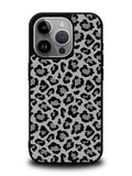Leopard Grey Pattern iPhone 16 Pro Case