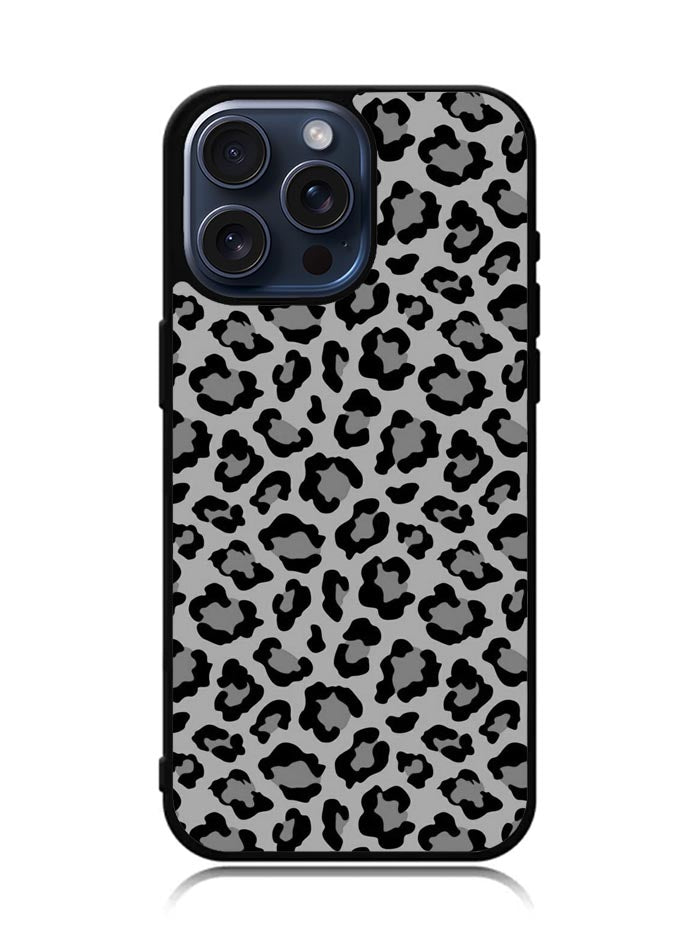 Leopard Grey Pattern iPhone 15 Pro Case OV9852
