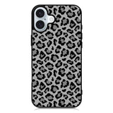 Leopard Grey Pattern iPhone 16 Case