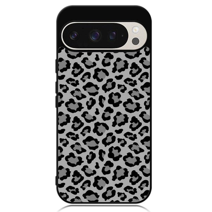 Leopard Grey Pattern Google Pixel 9 | Pixel 9 Pro Case