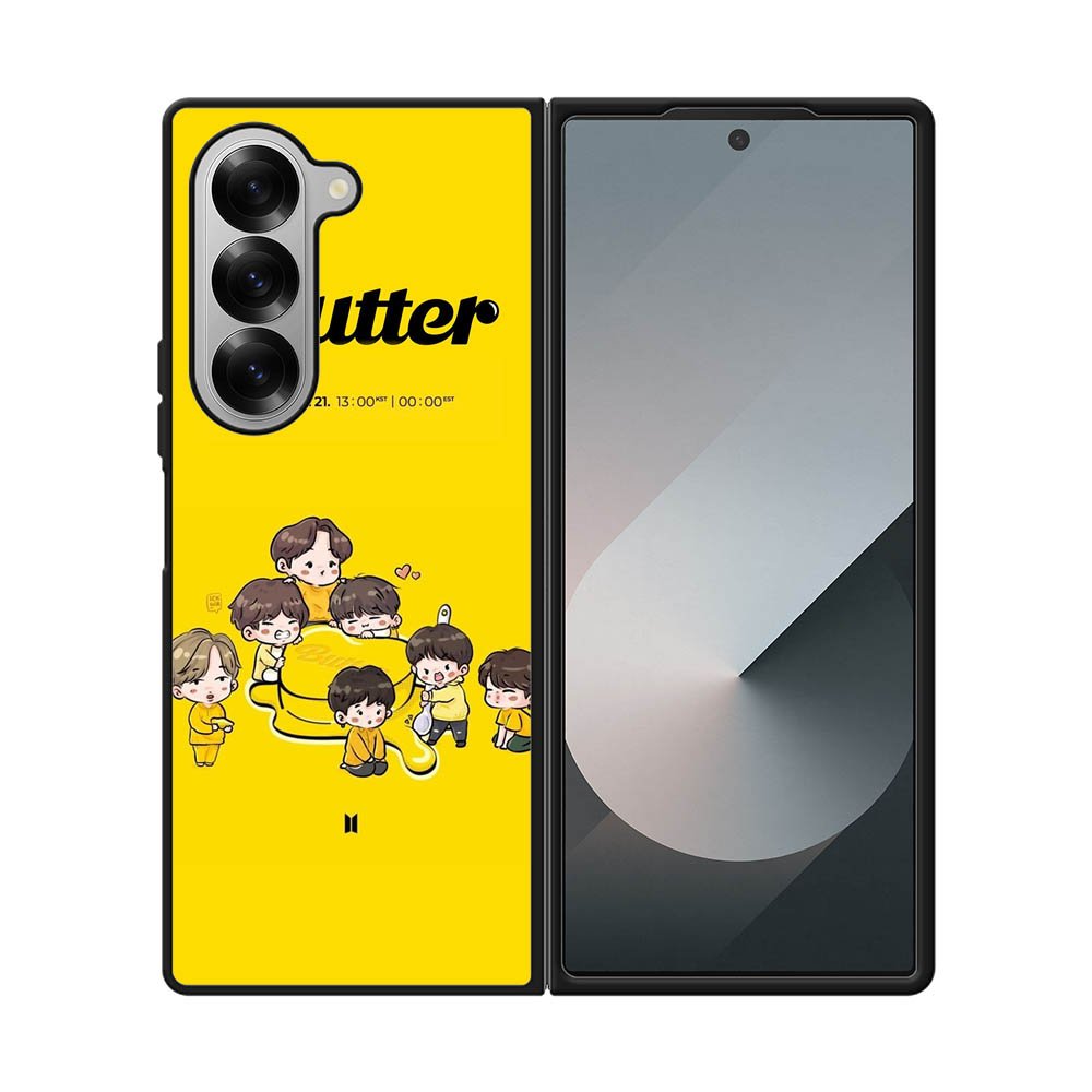 BTS Butter Chibi Wallpaper Samsung Galaxy Z Fold 7 5G Case OV9868
