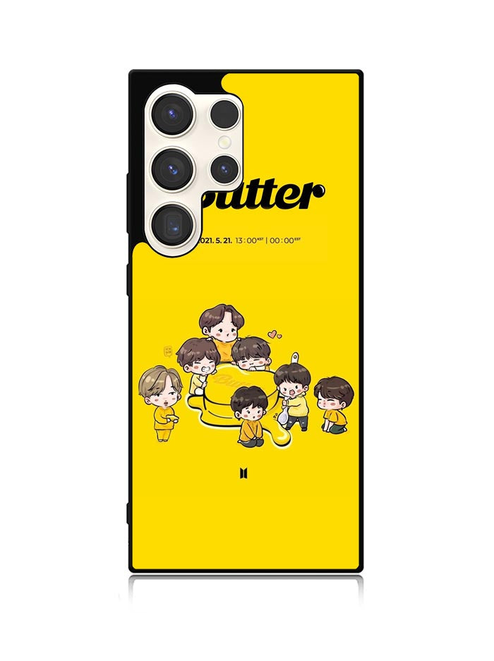 BTS Butter Chibi Wallpaper Samsung Galaxy S23 Ultra 5G Case QC9868