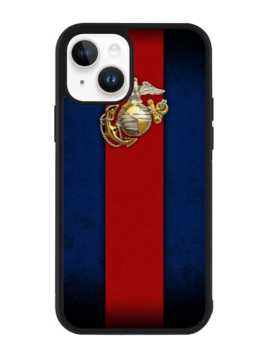 Marine Corps Red Blue iPhone 15 Case OV9882