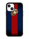 Marine Corps Red Blue iPhone 15 Plus Case OV9882