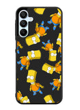 The Simpsons Pattern Samsung Galaxy A35 5G Case OV9902