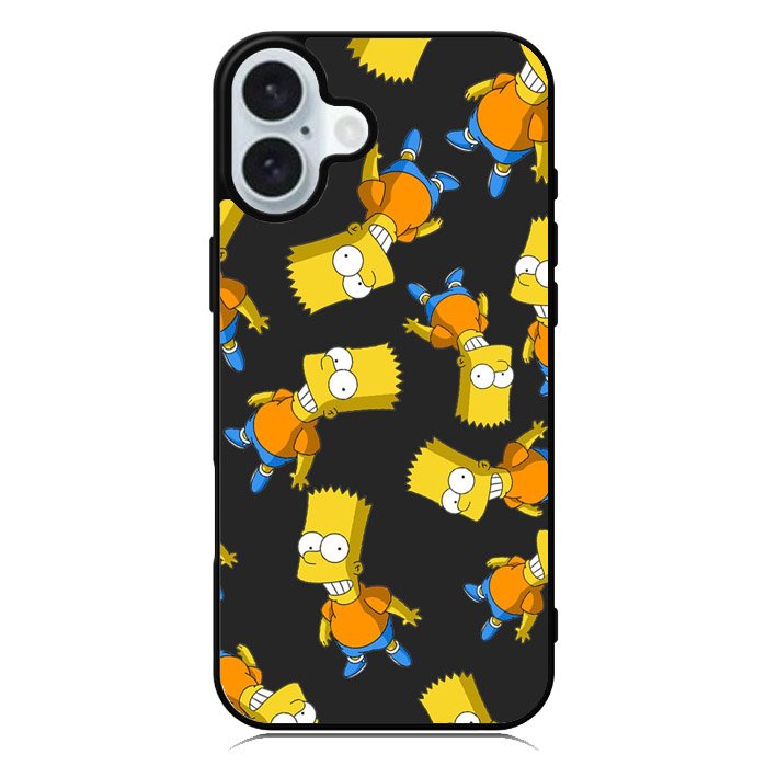 The Simpsons Pattern iPhone 16 Plus Case QC9902