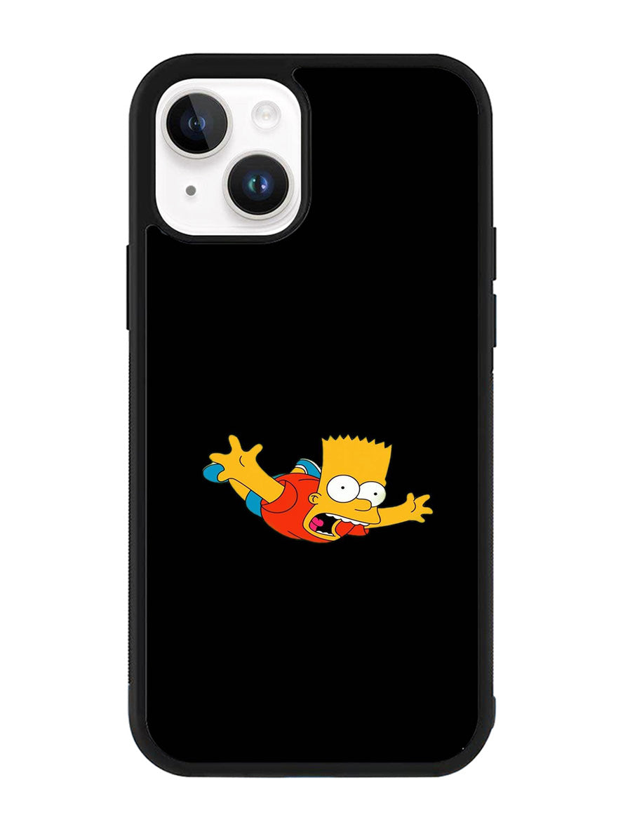 Bart Simpsons Flying iPhone 15 Case OV9888