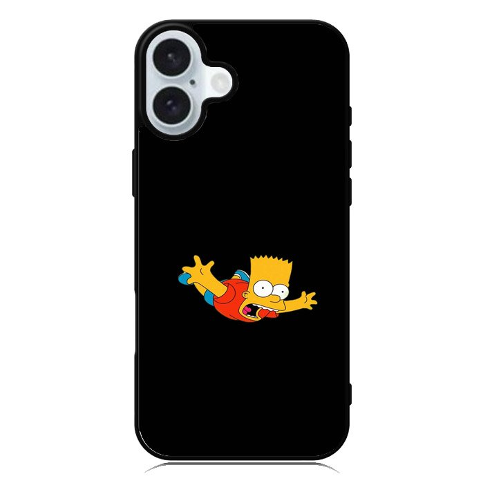 Bart Simpsons Flying iPhone 16 Plus Case QC9888