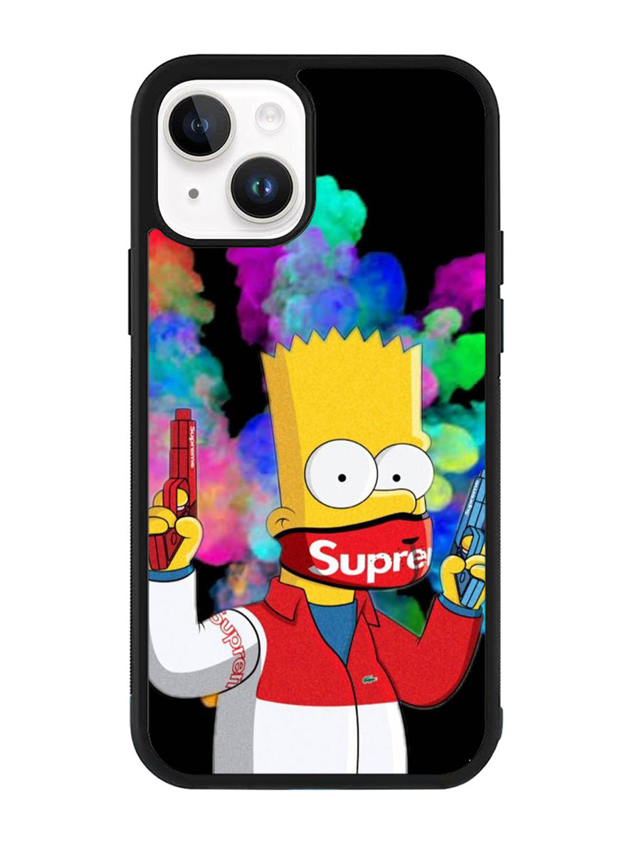 Bart Simpsons Fog And Gun iPhone 15 Plus Case OV9889