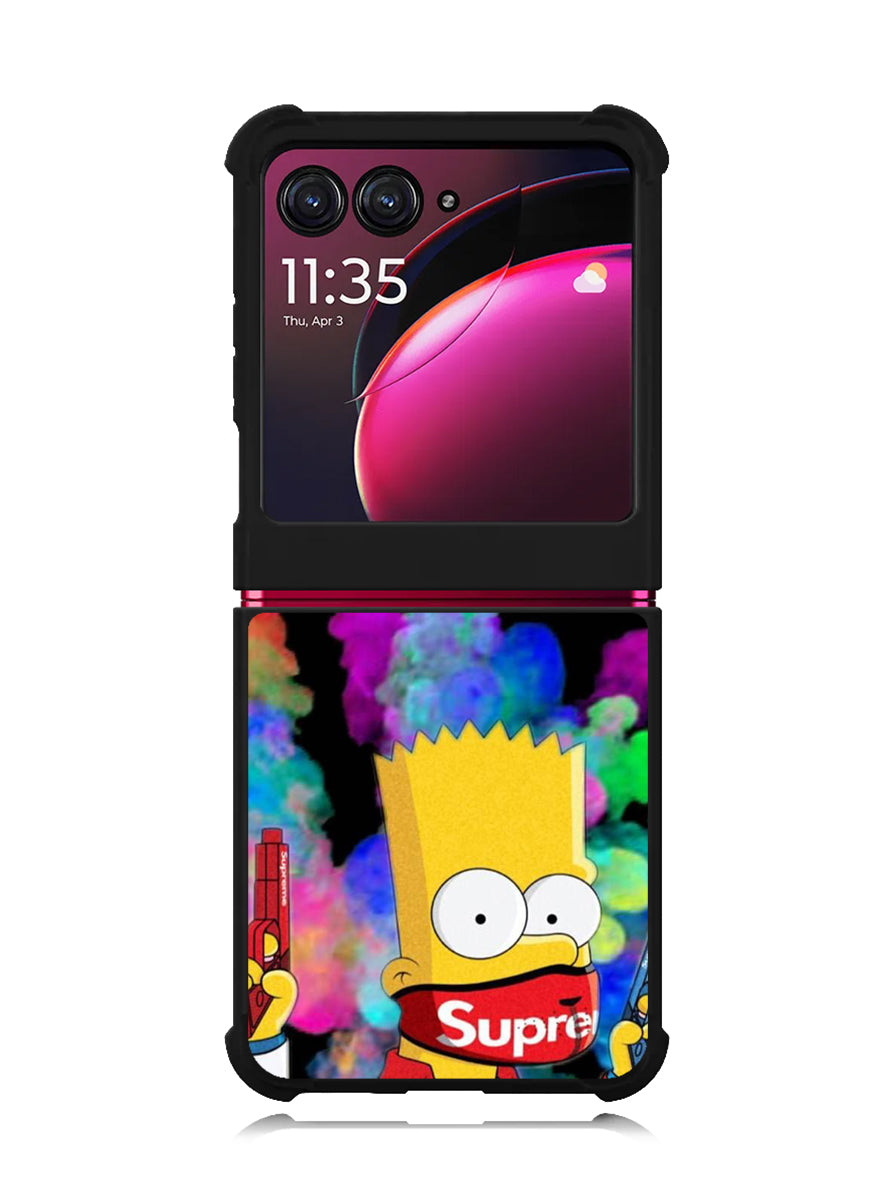 Bart Simpsons Fog And Gun Motorola Moto Razr Plus 2023 , Moto Razr+ 2023 Case OV9889
