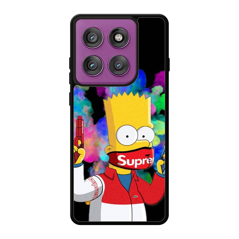 Bart Simpsons Fog And Gun Motorola Moto Edge 60 Pro Case QC9889