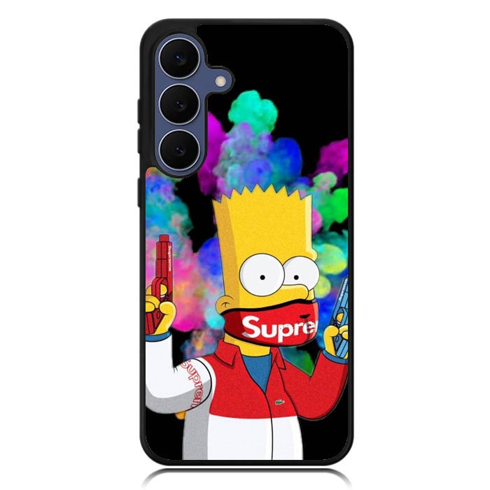Bart Simpsons Fog And Gun Samsung Galaxy S25 FE Case OV9889
