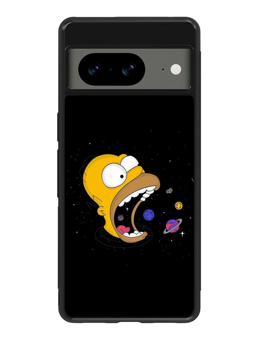 Homer Simpsons Eating Planet Google Pixel 8A Case QC9895
