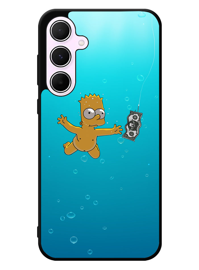 Bart Simpsons Nevermind Nirvana Samsung Galaxy A55 5G Case