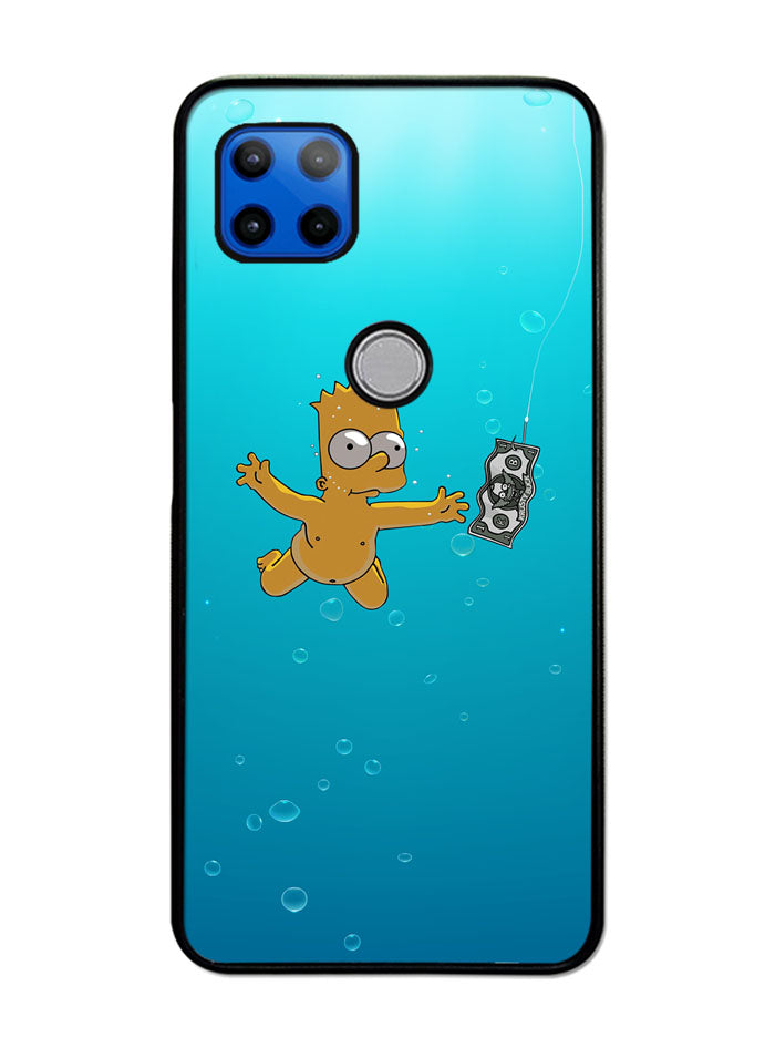 Bart Simpsons Nevermind Nirvana Motorola Moto G 5G Case , Moto One 5G Ace Case