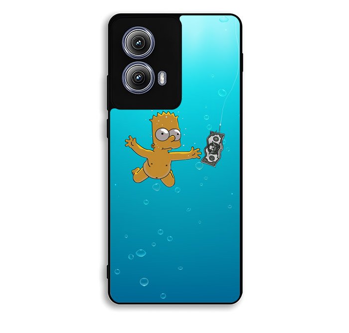 Bart Simpsons Nevermind Nirvana Motorola Moto Edge 2024 Case OV0357