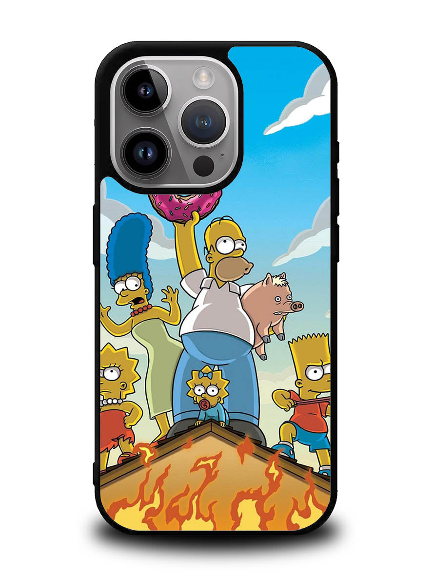 The Simpsons Fire Family iPhone 15 Pro Case OV9900