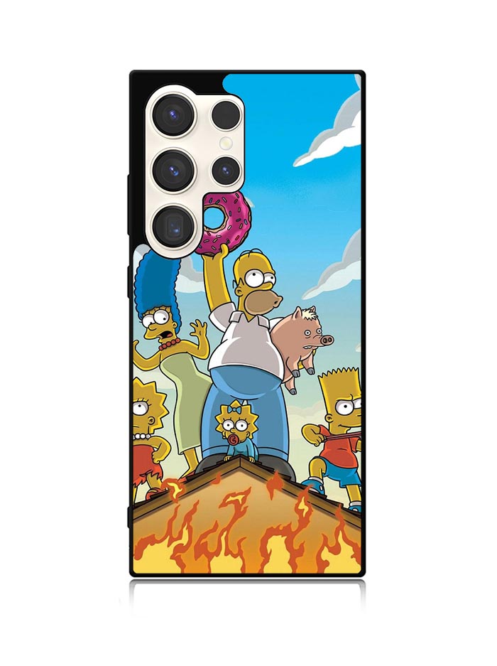 The Simpsons Fire Family Samsung Galaxy S24 Ultra 5G Case OV9900