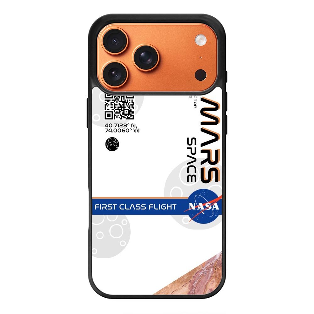 Nasa flight ticket iPhone 17 Pro Case OV9913