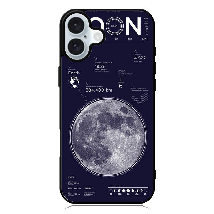 Nasa MOON The bright sign of the dark iPhone 16 Plus Case QC9915