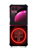 Punisher Red Glow Motorola Moto Razr Plus 2023 , Moto Razr+ 2023 Case OV9919