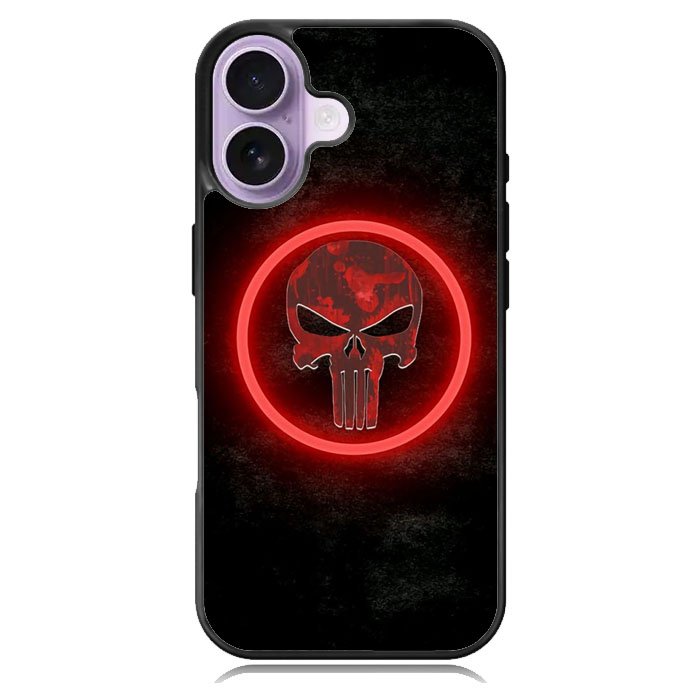 Punisher Red Glow iPhone 17 Case OV9919