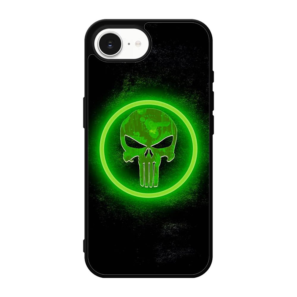 Punisher Green Glow iPhone 17e Case QC9918