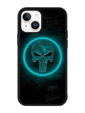 Punisher Blue Glow iPhone 14 Plus Case QC9917